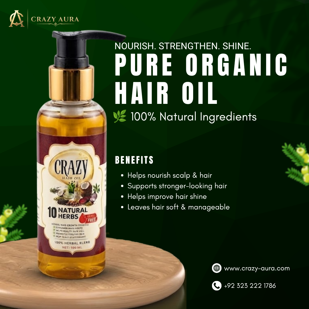Crazy Hair Oil - Nourishing & Strengthening Hair Care Oil (120ml)